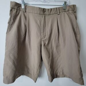 Nike Golf Shorts Mens 36 Khaki Chino Pockets Performance‎ Stretch